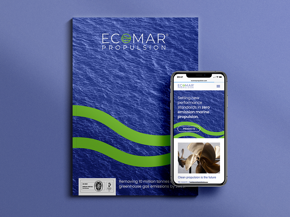 Brand design and photography for Ecomar Propulsion