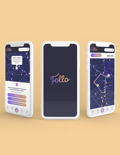 Logo and app design for tech start up, Becon (formerly Follo)